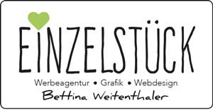 Logo EINZELSTÜCK Werbeagentur . Grafik . Webdesign by Bettina Weitenthaler